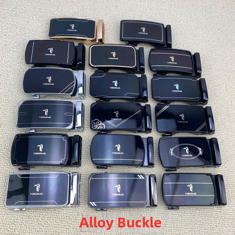 Vyrų automatinė diržo sagtis iš lydinio, stačiakampio formos, raidžių motyvas, lauko naudojimui