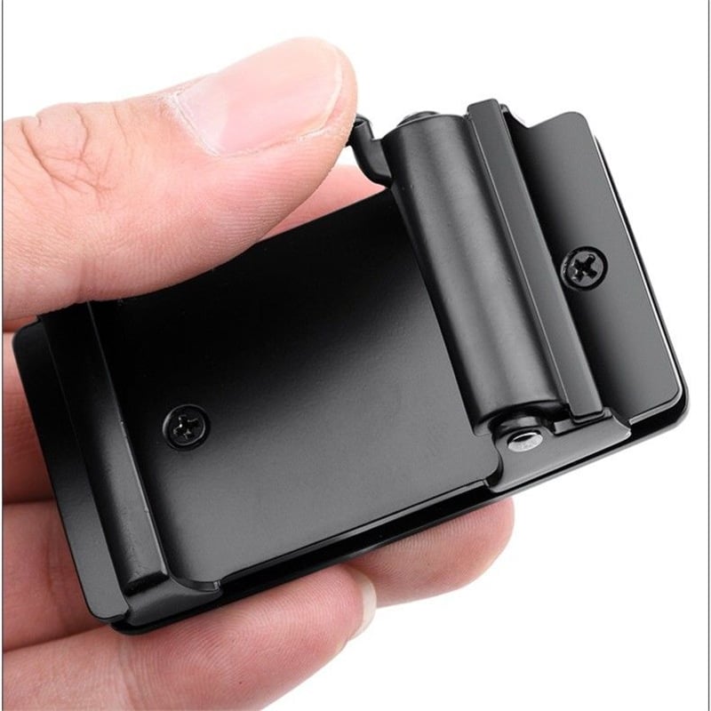 Мъжка автоматична закопчалка за колан, без зъби, метална сплав, без дупки, без слот за карта