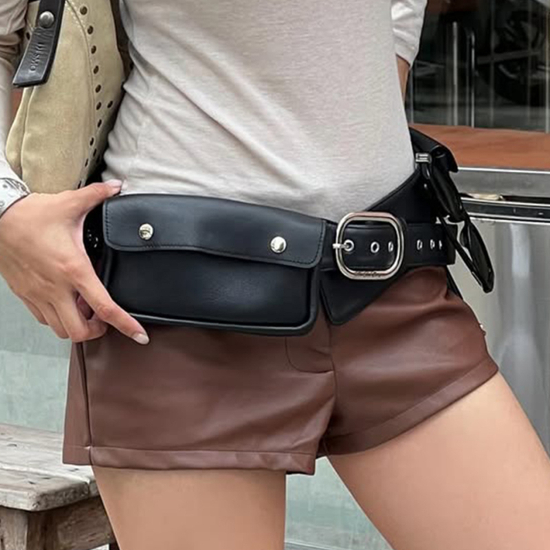Ženski kaiš od PU kože s kožnom kopčom, kopčanje na kopču, jedinstven stil, trend osobnosti (PU koža; kožna kopča; kopčanje na kopču; jedinstven stil; trend osobnosti)