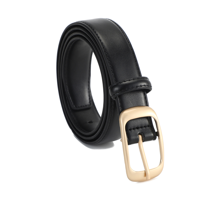 Колан PU материал с пряжка от сплав и игловидно затваряне, ширина 2–4 см, Rainforest, универсален стил, пролет 2025, електроплатирано покритие