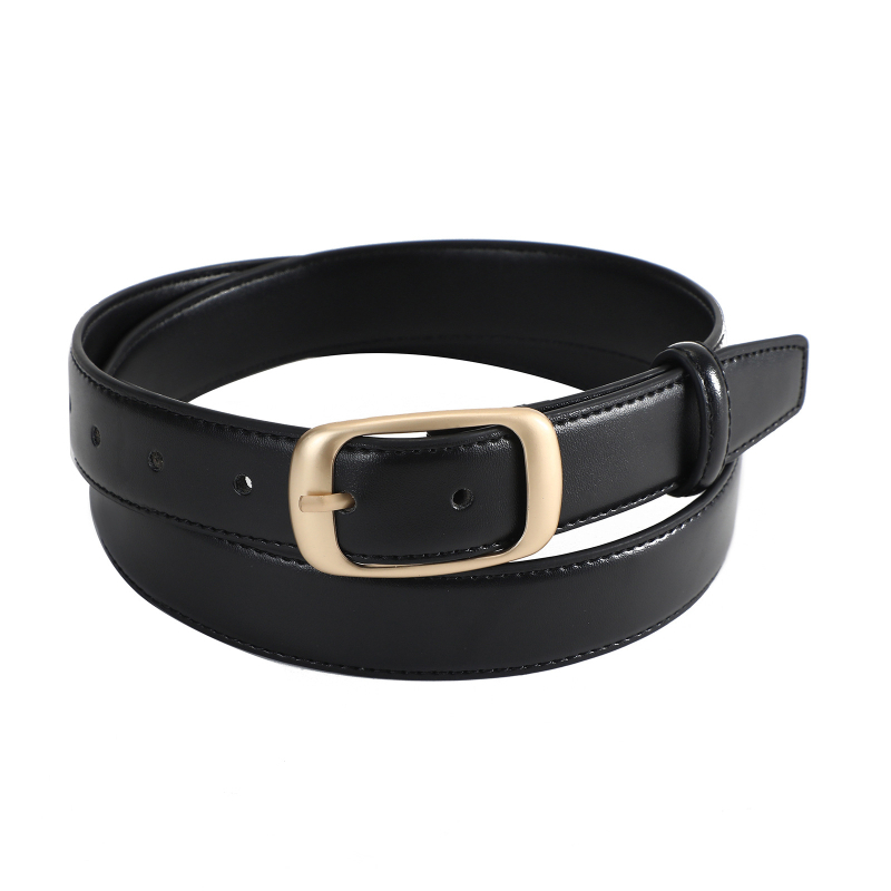 Колан PU материал с пряжка от сплав и игловидно затваряне, ширина 2–4 см, Rainforest, универсален стил, пролет 2025, електроплатирано покритие