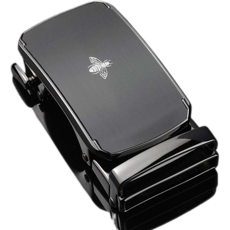 Автоматична катарама за мъжки колан, правоъгълна катарама от сплав, дизайн с букви, бизнес стил