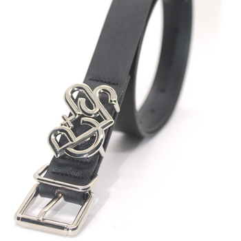 Curea din piele sintetică cu cataramă inimă-cruce, cataramă din aliaj, închidere cu știft, lățime 2-4 cm, finisare: perforare și placare electrolitică
