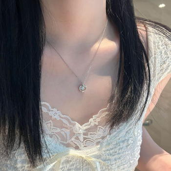 Colier din argint 925 cu motif Delfin-Stea, lanț reglabil 21–50 cm, greutate pandantiv 2,17 g