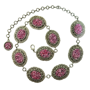 Lanț de talie metalic, lățime 5,2 cm, design cu un singur buclă, pentru femei adulte