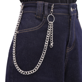 Pojasni lanac – hip-hop stil, metalni materijal, unisex, jedna petlja za pojas, proljeće 2025