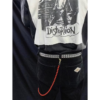 Pásová reťaz - pravá koža, kozí koža, pre chlapcov, voľnočasový štýl