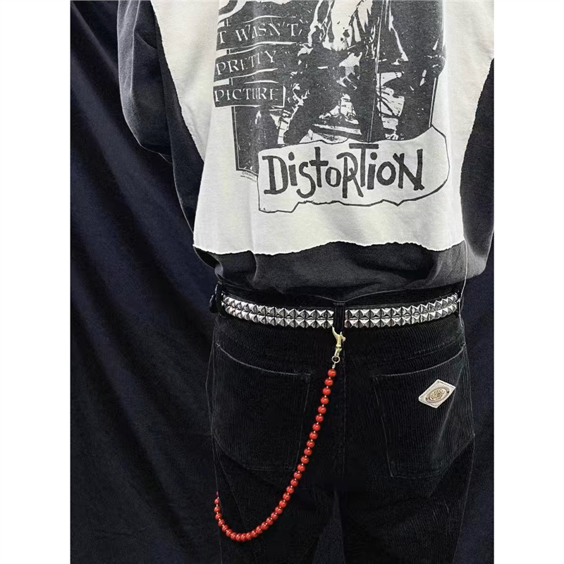 Pásová reťaz - pravá koža, kozí koža, pre chlapcov, voľnočasový štýl