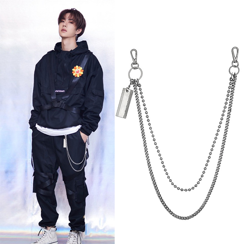 Metalni lanac za struk u hip-hop stilu, unisex za mlade