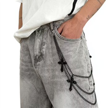 Struk lanac - metalni hip-hop dodatak za unisex odrasle, duljina ispod 60 cm