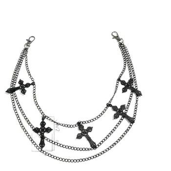 Struk lanac - metalni hip-hop dodatak za unisex odrasle, duljina ispod 60 cm