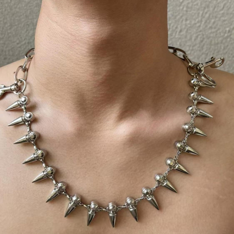 Metalni kaiš za struk s privjeskom metka, hip-hop stil, unisex, širina 2 cm