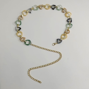 Pojasni lanac za žene, boho stil modni dodatak, plastična kopča, podesiva duljina 80–100 cm