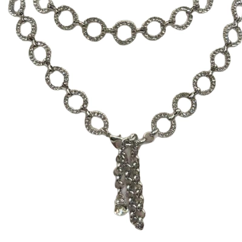 Ženski lanac za struk, svestran stil, metalni materijal, duljina 100 cm, širina 1,4 cm