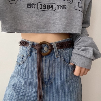 Lanț talie din cânepă țesut, stil retro, potrivit primăvară-vară-toamnă