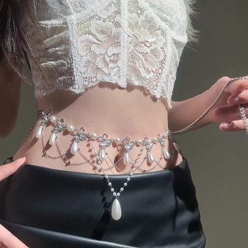 Lanț de talie din metal, stil palat, buclă unică, unisex pentru adulți — primăvara 2025