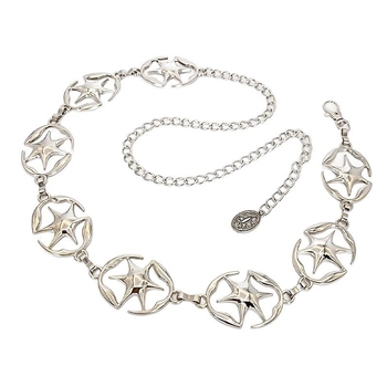 Metalni lanac za pojas, unisex, svestran dodatak za odjeću; širina 3,8 cm; duljina 115 cm