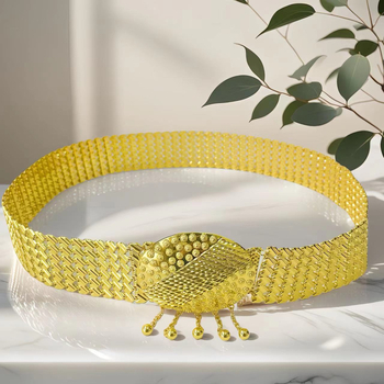 Metalni pojas za struk, etnički retro stil, unisex, duljina 105 cm, širina 0.5 cm