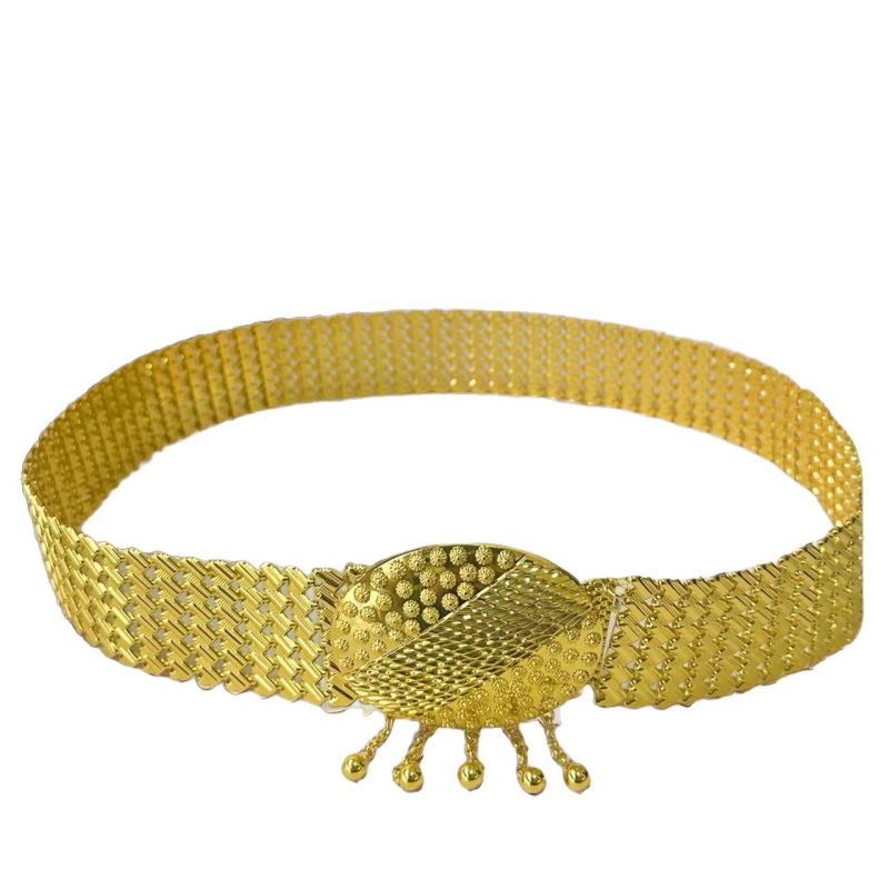 Metalni pojas za struk, etnički retro stil, unisex, duljina 105 cm, širina 0.5 cm