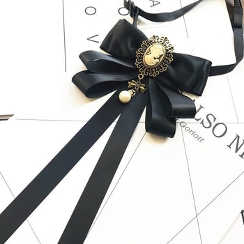 Аксесоар за яка с цвете за детска риза‑платье, ахат материал, ретро преппи стил, лято 2021