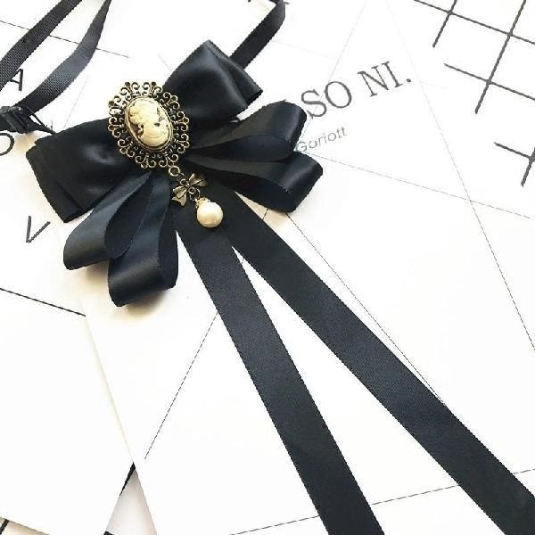 Аксесоар за яка с цвете за детска риза‑платье, ахат материал, ретро преппи стил, лято 2021