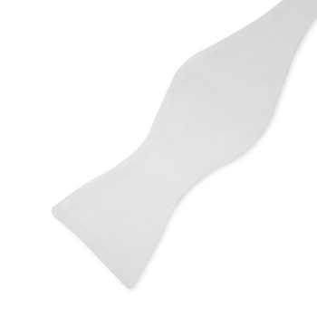 Папийонка от коприна Mulberry, монохромна, жакард, унисекс