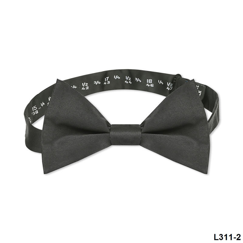 Папийонка от коприна Mulberry, монохромна, жакард, унисекс