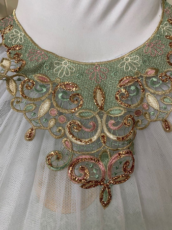 Női ruházathoz való hímzett csipkés gallér - poliészter szál, Dream Poetry Embroidery márka