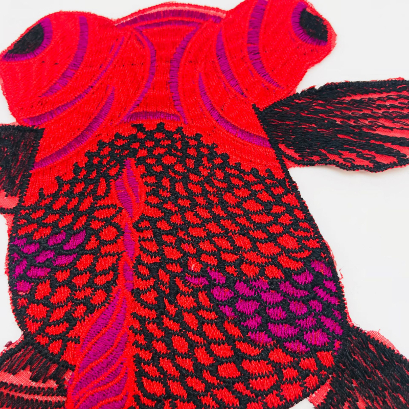 Hímzett poliészter folt | Heng Li márka | Női ruházathoz, dekorációhoz, kézműves projektekhez, gyerekruhákhoz