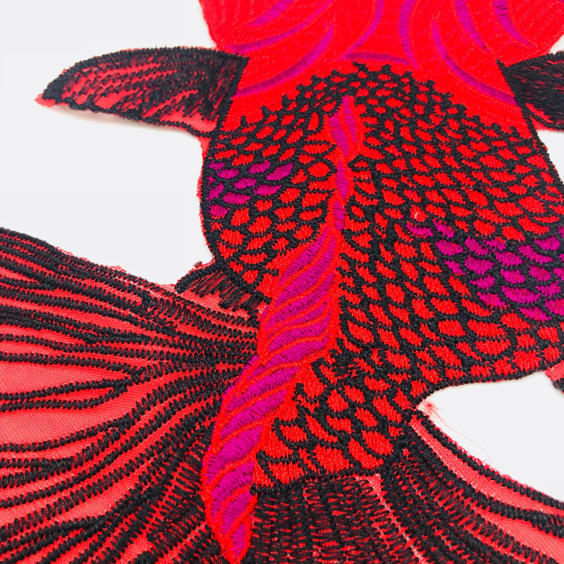 Hímzett poliészter folt | Heng Li márka | Női ruházathoz, dekorációhoz, kézműves projektekhez, gyerekruhákhoz