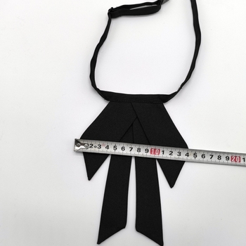 Женска яка с пеперудена вратовръзка, стил стрелка, полиестер, едноцветна, индивидуално опакована, възможна персонализация, есен 2024