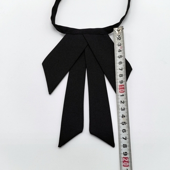 Женска яка с пеперудена вратовръзка, стил стрелка, полиестер, едноцветна, индивидуално опакована, възможна персонализация, есен 2024