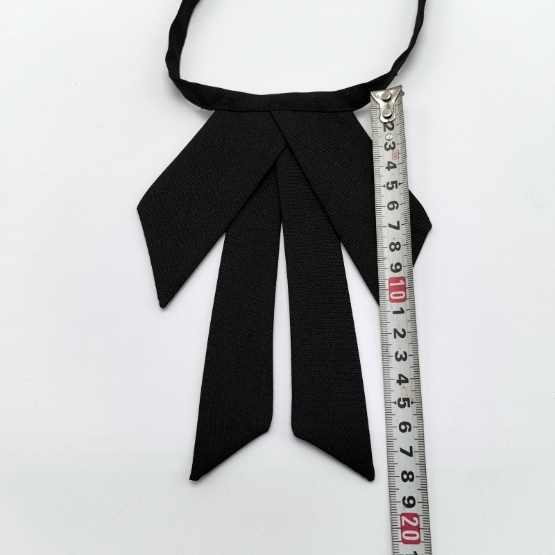 Женска яка с пеперудена вратовръзка, стил стрелка, полиестер, едноцветна, индивидуално опакована, възможна персонализация, есен 2024