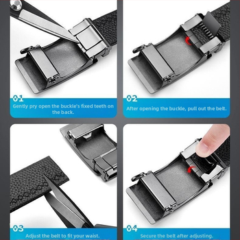 Automatska kopča za pojas od legura, pravokutnog oblika, magnetsko zatvaranje, poslovni stil