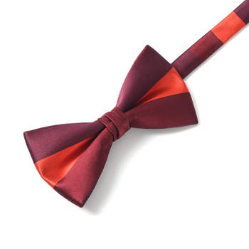 Вратовръзка тип лък, полиестер, едноцветна, унисекс, корейски стил, жакардов възел