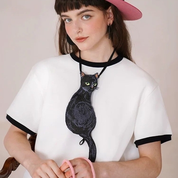 Папийонка за деца с мотив констелация и дизайн на цвете за яка — полиестер, детски стил, лятно издание 2021