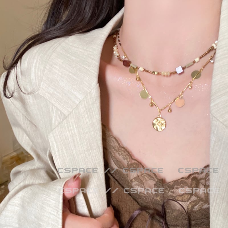 Colier boem cu lanț simplu, pandantiv în formă de fundă, cristal artificial, pandantiv din aliaj/rezină, lanț pentru femei