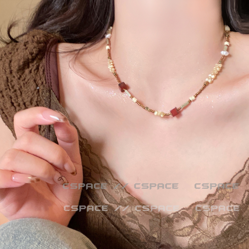 Colier boem cu lanț simplu, pandantiv în formă de fundă, cristal artificial, pandantiv din aliaj/rezină, lanț pentru femei