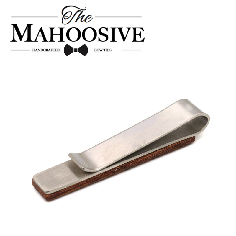 Drveni klip za kravatu s dizajnom cvijeta na ovratniku za odrasle muškarce