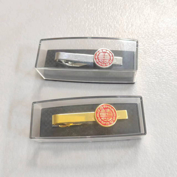 Elegantni klips za kravatu za vjenčanje s emajliranim reljefom, memorijalni dar svadbene ceremonije