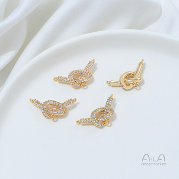 Nyaklánc természetes zirkonnal • Aila Accessories • eredeti dizájn (Anyag: természetes zirkon; Márka: Aila Accessories; Stílus: Eredeti dizájn; Kategória: Nyaklánc)