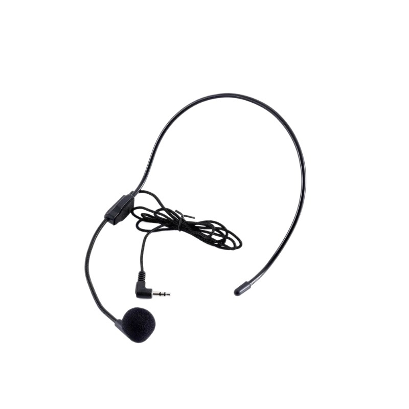 Zvučni mikrofon sa slušalicom i ugrađenim pojačivačem, kabelski turistički mikrofon za učionicu — ugrađena baterija, trajanje >12h, Bluetooth 1.1, SNR <60 dB