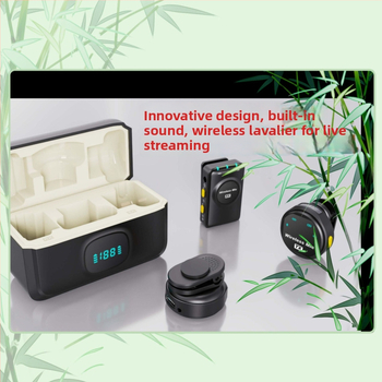 Bezdrôtový Lavalier mikrofónový systém pre kamery s obojsmerným prenosom, monitorovanie v reálnom čase a vstavaná zvuková karta (Bluetooth 5.0, 800-1000 mAh, 3-6 h, 20 Hz-20 kHz, SNR >= 70 dB)