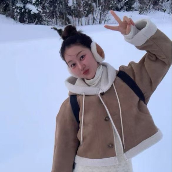 Плюшени защити за ушите за зимата — унисекс, корейски стил с обратно носене, монохромен модел, топлина, регулируем сгъваем дизайн