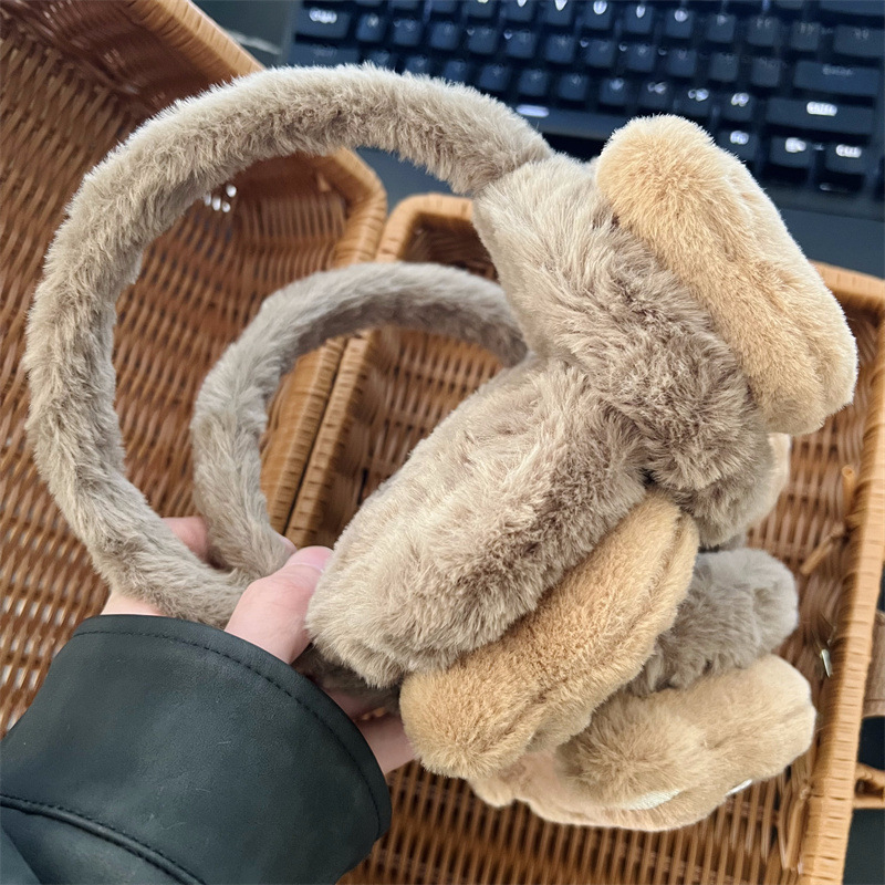 Earmuffs плюшени с cartoon дизайн – топлина и защита от студа, зима, за деца, открити спортове (ски и катерене)