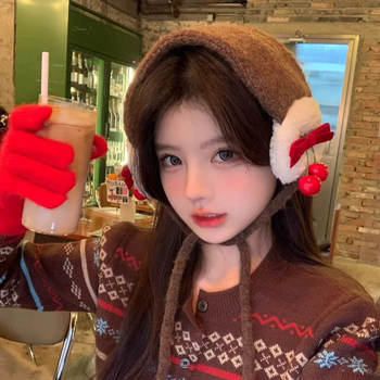 Dámske plyšové earmuffs — teplé a vetruodolné; materiál: akryl / falošná vlna; vhodné pre vonkajšie aktivity (lyžovanie, cyklistika)