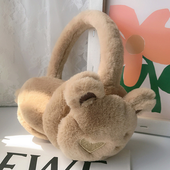 Γυναικείοι θερμαντήρες αυτιών με γατούλα – βελούδινο ύφασμα, καρτούν στυλ, χειμώνας, αντιανεμικό, για εξωτερική ποδηλασία