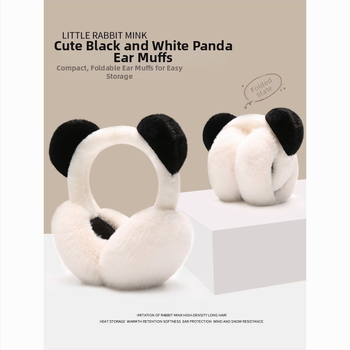 Detské ušné ochrany z plyšu, karikatúrny dizajn, zimné teplo pre vonkajšie aktivity