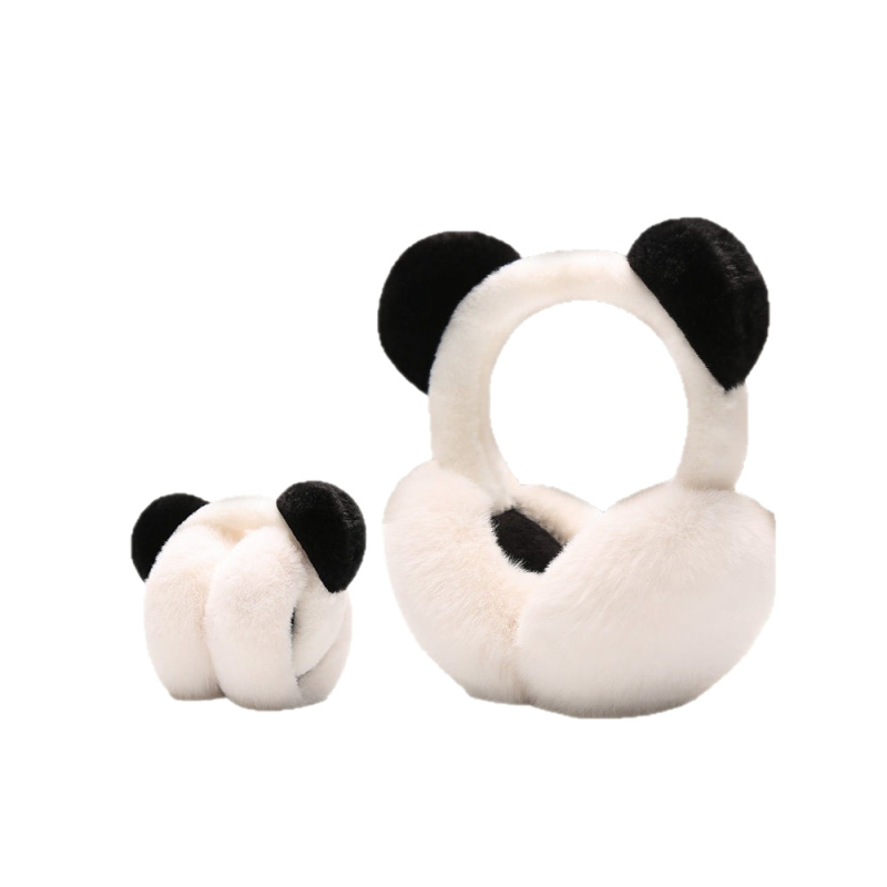 Detské ušné ochrany z plyšu, karikatúrny dizajn, zimné teplo pre vonkajšie aktivity