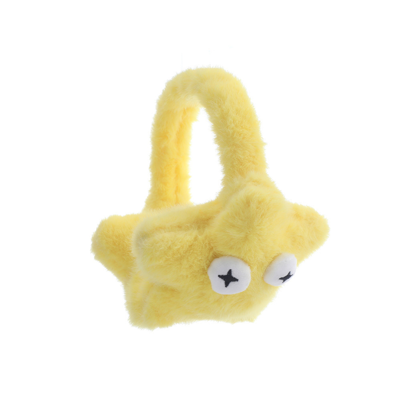 Γούνινα καλύμματα αυτιών, σχέδιο κινούμένου σχεδίου, ζεστά και ανθεκτικά στον άνεμο, για εξωτερικούς χώρους, χειμώνας–άνοιξη–φθινόπωρο